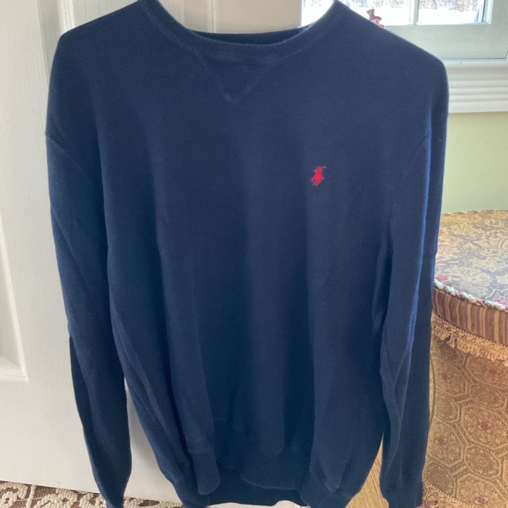 Ralph Lauren Navy Blue Crewneck Sweater (Men’s)